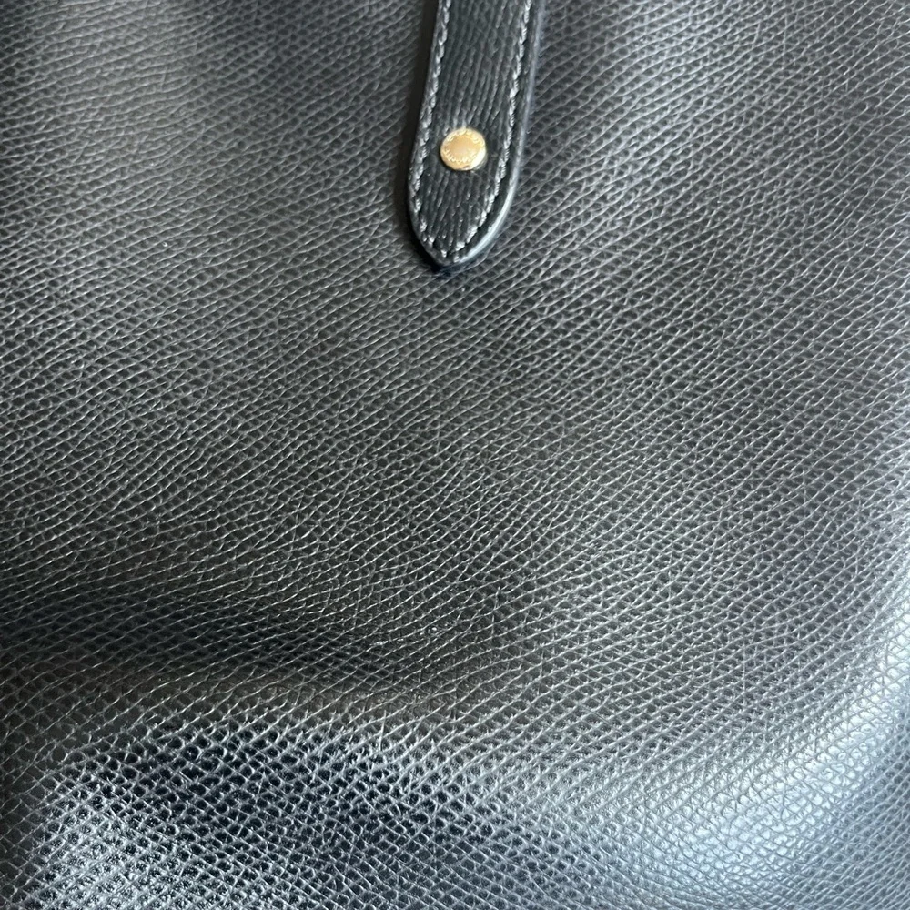 Coach Black Pebbled Leather Tote - Picture 6 of 15